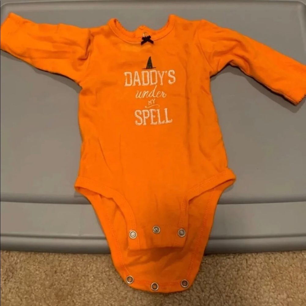 0-3 month Halloween onesie